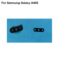 For Samsung Galaxy A40s 2019 Rear Back Camera Glass Lens +Camera Cover Circle Parts Replacement test good For Galaxy A40 S