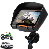 CarGPS Motorcycle GPS Navigation 4.3" Touch Screen IP67 Waterproof GPS Navigator Bluetooth FM AVIN Built in 8GB With iGo Map