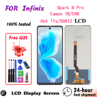Pemasangan Digitizer Skrin Sentuh LCD, Untuk Tecno Spark 8 Pro, Camon 18 CH6, Infinix Hot 11s X6812,