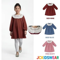 Atasan Baju Anak Couple Ibu Anak Variasi Bordir Usia 4-16 Tahun / Rayona Blouse By Jckidswear Deep B