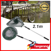 2.1 Meter  Serokan Ikan Lipat / Serok Jaring Panjang Telescopic