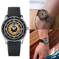 MIDO 美度錶 官方授權 OCEAN STAR 復古雙時區潛水機械腕錶-M0268291705100黑40.5mm