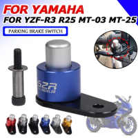 For Yamaha YZF-R3 YZF-R25 MT-03 MT-25 MT03 MT25 2022 2023 Motorcycle Accessories Parking Brake Switch Control Lock Ramp Braking