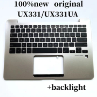 100%New US English For ASUS UX331 UX331UA laptop keyboard Palmrest Assembly WITH backlight 90NB0GZ5-R31US0