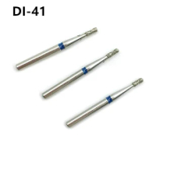 10pcs/box Dental Diamond Burs Double Inverted Cone Sharp Polishing Smoothing Whitening Tools For High Speed Handpiece DI-41