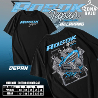 Kaos Rosok Japan CB Glowing Baju Racing Otomotif Motor Herex