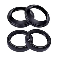 4Pcs Motorcycle Front Fork Damper Oil Seal Dust Seals Replacement for Yamaha FZ16(SA)2010-2014 MT-09 2018 Yzf-R1 1998-2001
