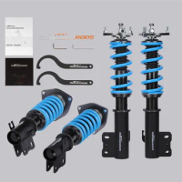 Coilover Shock Absorbers For Subaru Forester 98-02 24 Adjustable Damping Levels Front Rear Suspension Strut Lowering Kit