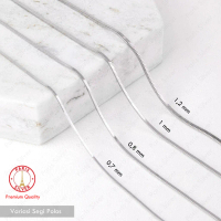 Kalung Perak Asli 925 Pria Wanita Kasandra Cassandra Silver Necklace Anti Karat