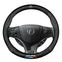 Acura方向盤套新款MDX RDX CDX RLX-LTL 四季碳纖汽車真皮把套