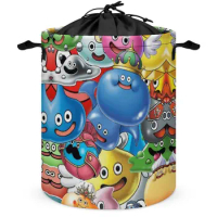 Dragon Quest Slimes Throw Pillow for Sale Storage Tank Funny Laundry Basket Lifting Hand Convenient Storage of Pet Toys Large Ca
