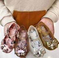 2024 ใหม่บราซิล Melissa รองเท้าเด็ก Crown รองเท้าเจลลี่สำหรับเด็กรองเท้าเจ้าหญิงสำหรับเด็กผู้หญิงรองเท้าเต้นรำโบว์ ~