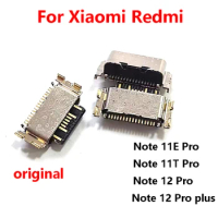 original 10-50 PCS For Xiaomi Redmi Note 11E 11T 12 Pro plus Civi Micro USB Plug Charging Port Connector Socket