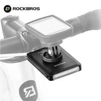 ROCKBROS 2024 Cycling Light Type-C Charging Waterproof Lamp Bike Handlebar Flashlight 5000mAh With Digital Display Bryton