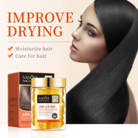 30pcs Argan Oil Hair Care Capsules Lock Im Moisture Serum for Damaged Frizzy Hair Hydrating Frizz Ease Silky Shiny Hair Essence