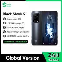 Black Shark 5 5G Smartphone Global Version Gaming Phone Snapdragon 870 Octa Core 120W SuperCharge 4650mAh 144Hz AMOLED