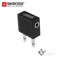 【瑞士Skross】飛機音源耳機轉接頭 3.5mm