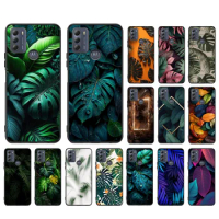 Tropical leaf Palm Leaves Phone Case For Moto G84 G22 G32 G42 G52 G62 G53 G72 G60 G60S G24 G10 G20 G30 G13 G50 G 5G G Pure
