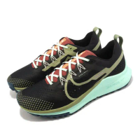 Nike 慢跑鞋 React Pegasus Trail 4 男鞋 黑 薄荷綠 支撐 環保材質 緩震 DJ6158-004