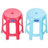 【KEYWAY 聯府】百固六腳備用椅-4入 紅/藍(塑膠椅 餐椅 MIT台灣製造)