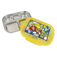 Pokemon 寶可夢 皮卡丘 不鏽鋼餐盤 盤子 保鮮盒 便當盒