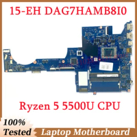 For HP Pavilion 15-EH 15Z-EH High Quality DAG7HAMB8I0 Mainboard With Ryzen 5 5500U CPU Laptop Motherboard 100% Fully Tested Good