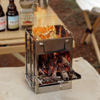 戶外柴火爐便攜式折疊野外露營爐子野餐爐具野炊小爐頭火鍋燒水灶
