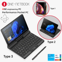 One Netbook Engineer PC A1Pro 7" IPS 1200P Handheld Laptop Gen11 Intel Core i5-1130G7 Wifi6 Win11 Touch Screen 360°flip Notebook