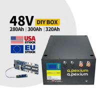 Apexium Customized 48V EV 280ah Lifepo4 Battery Pack 15kw 280 DIY Steel Box 48V 200Ah 320Ah DIY Solar Energy Storage Battery Box
