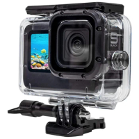 60M Waterproof Underwater Diving Case Cover with Replacement Touch Cover and Quick Release Buckle for GoPro Hero 9/10/11/12