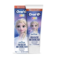 Oral-B 歐樂B 抗糖防蛀兒童牙膏 6歲以上（魔雪奇緣-艾莎公主）無糖含氟牙膏 92克（淡薄荷味）