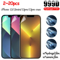 2~20 pcs protective film hydrogel for apple iphone 13 pro max protection ecran for iphone13 pro accessories apple 13 iphon 13 mini hidrogel screen protector &amp; camera protege / not tempered glass