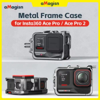 aMagisn Metal Cage for Insta360 Ace Pro 2 / Ace Pro /Ace,Support Horizontal & Vertical Framework，Ins