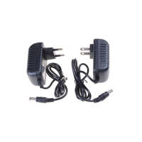 EU/ US Plug 5.5mm x 2.1-2.5mm for LED CCTV New 12V2A AC 100V-240V Converter Adapter DC 12V 2A 2000mA Power Supply