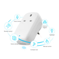 BroadLink BestCon SP4L Smart Wi-Fi Plug UK with Dimmerable Night Light for Smart Home Products