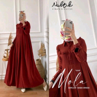 Gamis crinkle Airflow Mola