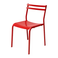 GENESÖN 餐椅, 金屬/紅色, 45 公分