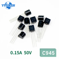 50PCS C945 Transistors TO-92 150mA 50V NPN Silicon Transistors Audio Frequency Amplifier Triode