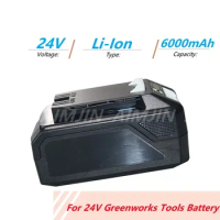 24V 6000mAH For Greenworks Lithium Ion Battery (For Greenworks Battery) The original product is 100% brand new