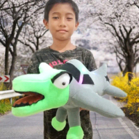 Boneka Anomali Bombardilocrocodilo dengan Lampu LED Mainan Paporit Anak Doll Toys Terbuat dari Pelbo