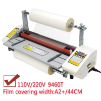 A2 Hot roll laminating machine Four Rollers Laminator laminator High-end speed regulation thermal laminator 110V/220V 9460T