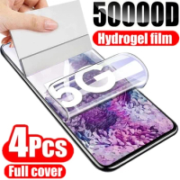 4Pcs Hydrogel Film for Samsung Galaxy S23 Ultra S8 S9 Plus S23 Screen Protectors for Samsung S22 Ultra S10 Plus S20 S21 FE Film