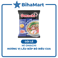 [GÓI LẺ] - MASAN - Mì khoai tây Omachi hương vị Lẩu Bắp Bò Riêu Cua, Mì Omachi bắp bò riêu cua, Mì O