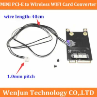 1.0mm pitch MINI PCI-E to wireless wifi card with line 40cm BCM943602CDP BCM94331CD wireless card to mini pci-e adapter card