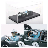 PRE-ORDER ; GP Replicas, Cooper T53 Winner GP Great Britain World Champion 1960 Brabham with driver 