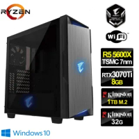 【技嘉平台】R5六核{獅鷲神將W}RTX3070Ti獨顯Win10電玩機(R5-5600X/32G/1TB_SSD/RTX3070Ti-8G)