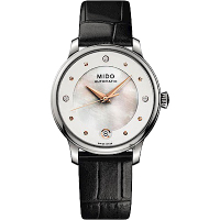 MIDO 美度 官方授權 BARONCELLI 永恆機械女錶 套錶組 母親節禮物 M0392071610600