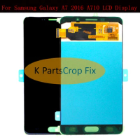 Super AMOLED For SAMSUNG GALAXY A7 2016 A710 LCD Display Touch Screen Digitizer Assembly Replacement For 5.5" SAMSUNG A710 LCD