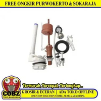 EIXO VITARA Alat Perlengkapan Kloset Monoblok Single Flush Bulat Set