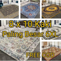 Part 2 3D 6XL Carpet Velvet 200cm x 300cm [8x10 kaki] Muat 14 Kerusi Meja Makan